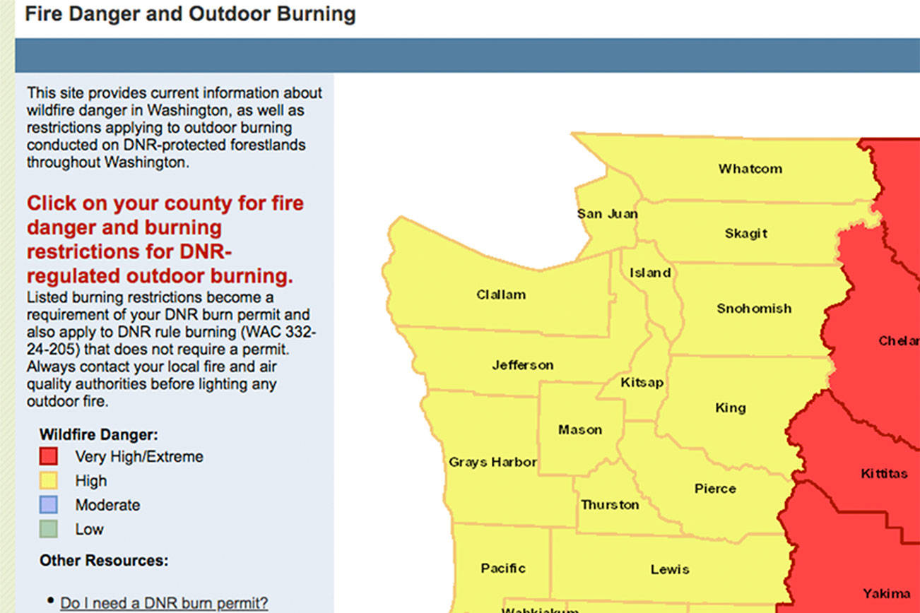 Burn ban in effect throughout Washington state The Journal of the San