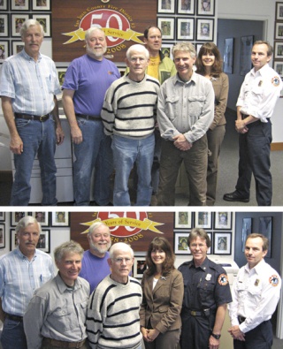 New inductees to the San Juan Fire District 3 Hall of Fame: Top photo