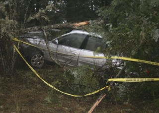 A San Juan Island woman was arrested for DUI following a bone-rattling detour off the road