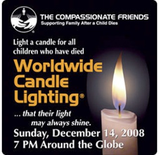 The Compassionate Friends Worldwide Candle Lighting takes place in Friday Harbor Sunday
