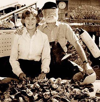 Doree and Bill Webb came up with the idea for gourmet oysters after seeing scallops grown in lantern nets in Japan. Their brainchild