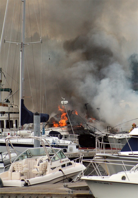 An apparent breakdown in communication is being blamed for a fire that began in the engine room of a 35-foot powerboat at Roche Harbor Marina Nov. 4. It’s the worst fire at the marina in nearly 30 years.