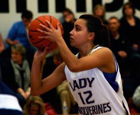 Junior Liz Taylor contributed eight points in the Wolverines 46-38 win Tuesday on the road at La Conner.
