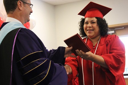 One of five San Juan Center graduates