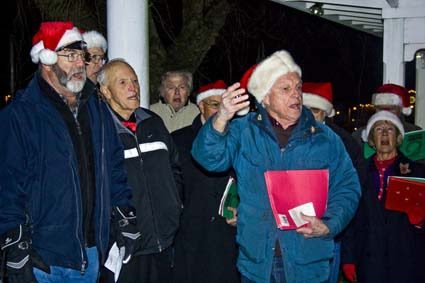 The Annual Tree Lighting Ceremony in downtown Friday Harbor