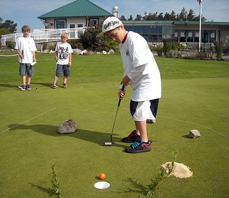 Sixty-five children age 5-15 participated in the annual Junior Golf Clinic