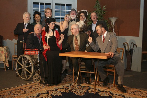 The cast of the “The Real Inspector Hound