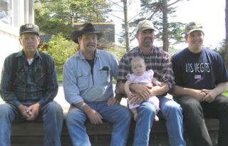 Five generations of the Burt family: The Burts have been on Lopez Island since 1885.