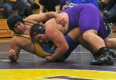 Senior heavyweight Willy Dunn will lead Friday Harbor's wrestlers into action at home as the Wolverines host Darrington