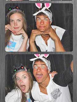 The photo booth proved a big hit at Project Grad Night