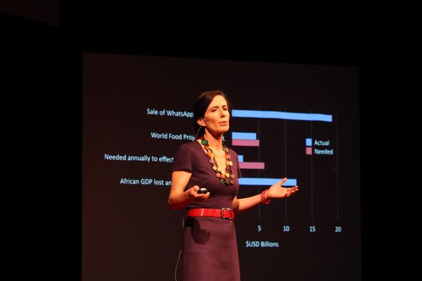 Dorothy Echodu during the first session of TEDxSanJuanIsland