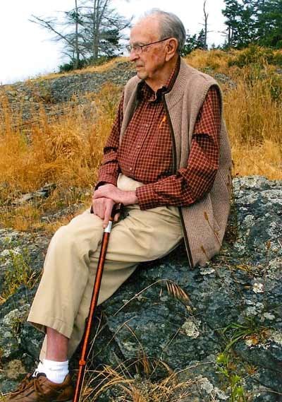 Dr. Arthur Whiteley at home on San Juan Island. Whiteley passed away at his Seattle home April 15