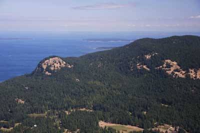 A view of the Turtleback Mountain ridge line