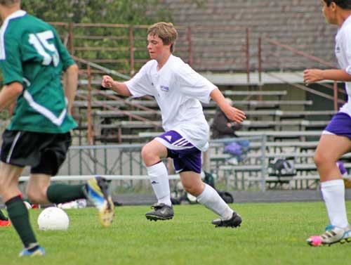 The Wolverines Jackson Pieples advances the ball in a mid-season rout over Cedar Park Christian.