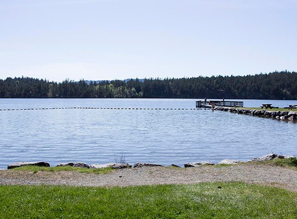 A view of Cascade Lake in Moran State Park on Orcas Island.