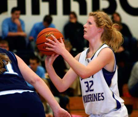 Senior Maggie Andersen led all-scorers with 16 points in the Wolverines 55-22 win Monday at Orcas.