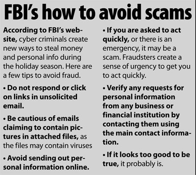 FBI gives a few tips on how to avoid online fraud