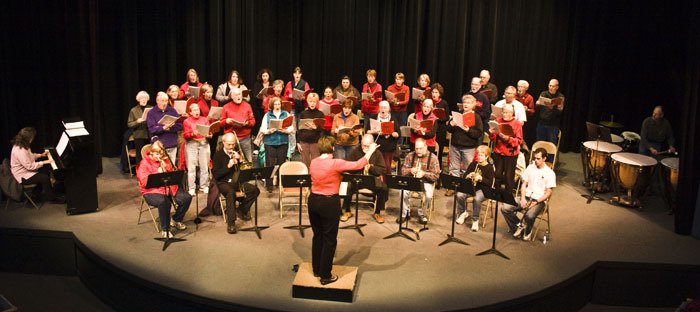 San Juan Singers rehearse at Whittier Theatre