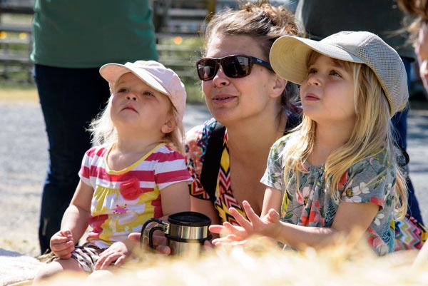 National Park Superintendent Elexis Fredy and her daughters attend their first Island Rec Children's Festival