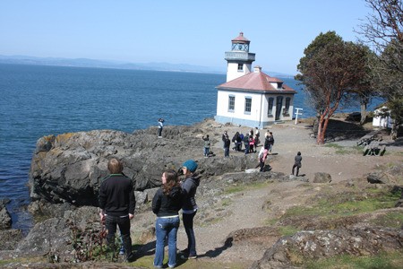All eyes comb the waters of Haro Strait in search of orca whales