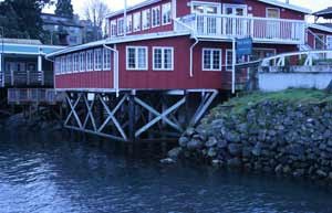 View from the water of 1 Spring Street building