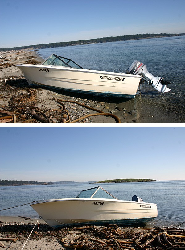 The San Juan County Sheriff's Department impounded this Canadian boat Oct. 15. According to Sheriff Bill Cumming