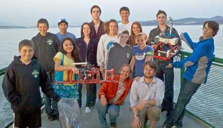 Members of Friday Harbor Middle School and High School ROV teams: (high school) Cassidy Quigley