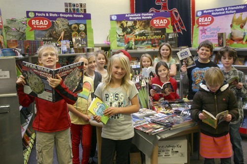 It's “I love to read month” at Friday Harbor Elementary School