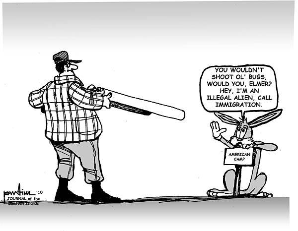 Editorial cartoon by Rob Pudim