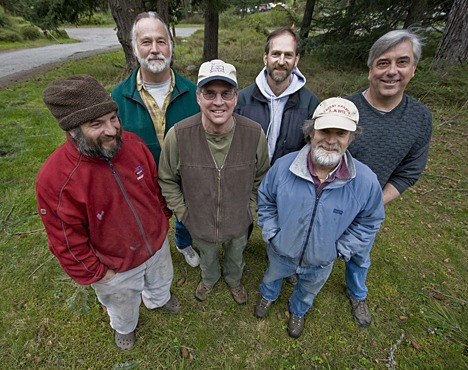 The award-winning U.W. Friday Harbor Labs maintenance crew: Front from left