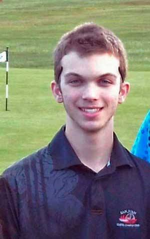Friday Harbor senior Quin Bunne shot a 43 to take first in the Wolverines head-to-head match against Orcas