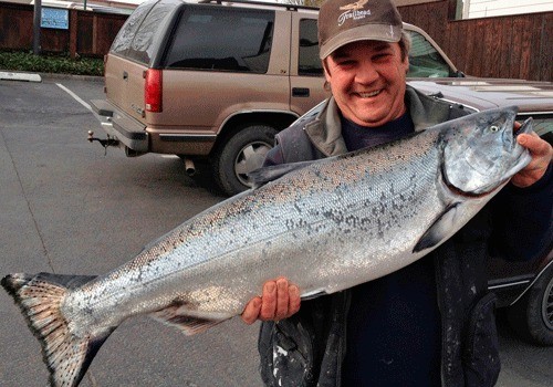 Geno James scales the Frank Wilson fishing derby leader board with a 22.57-pounder