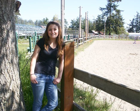 Friday Harbor teen equestrian Chelan Taylor is raising money to replace the fence around the horse arena at the San Juan County Fairgrounds. “The fence (is) rotting. Parts of it are not safe