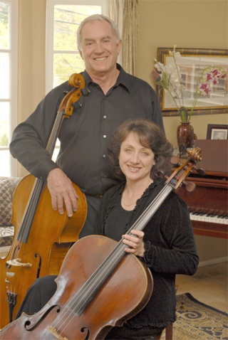Husband-and-wife cellists Douglas Davis and Rowena Hammill ... she will join clarinetist Patricia Kostek