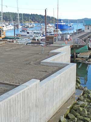 The Port of Friday Harbor will commemorate the completion of the new bulkhead project with a ribbon-cutting ceremony at Spring Street Landing