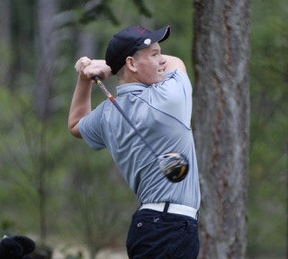 Dustin Howard shot 37 in his debut as a Friday Harbor Wolverine golfer Thursday
