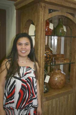 Annaly Ledgerwood’s Harbor Gallery sells home furnishings and décor made by her family in the Phillippines.