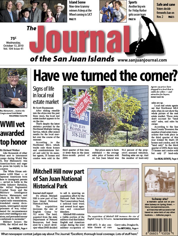 The Oct. 13 edition of The Journal of the San Juan Islands: Two sections