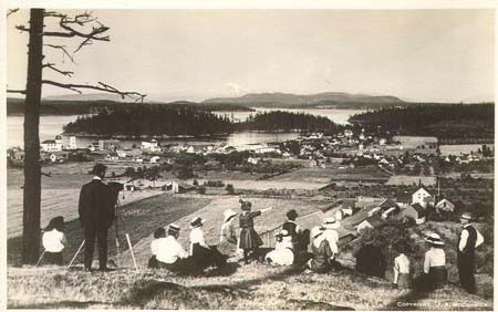 Friday Harbor and the King family farm in 1906.