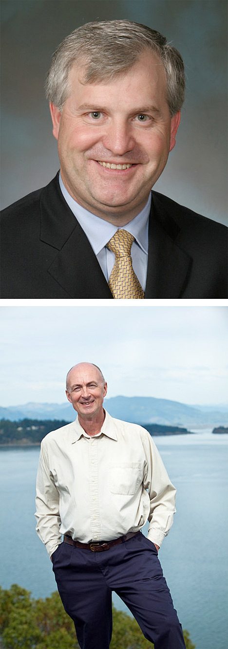 Top photo: Jeff Morris. Bottom photo: John Swapp. They are candidates for the state House of Representatives