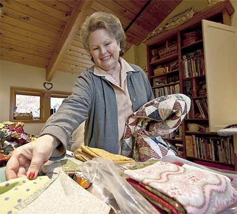 Kitty Sorgen of Friday Harbor is helping Kenyan women become self-sufficient through quilting.