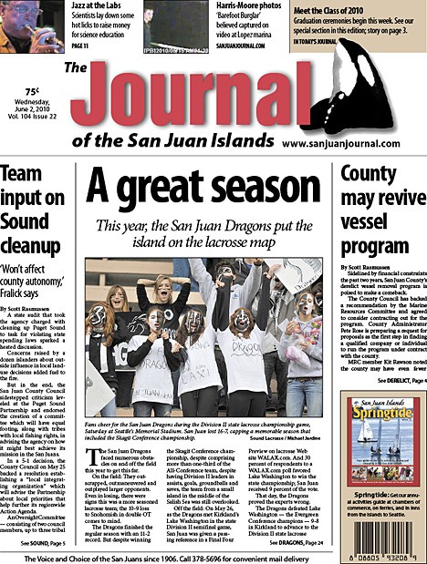 A summary of a lacrosse season that will long be remembered is the top feature of The Journal's Wednesday edition
