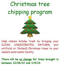 Dispose of your Christmas tree for free