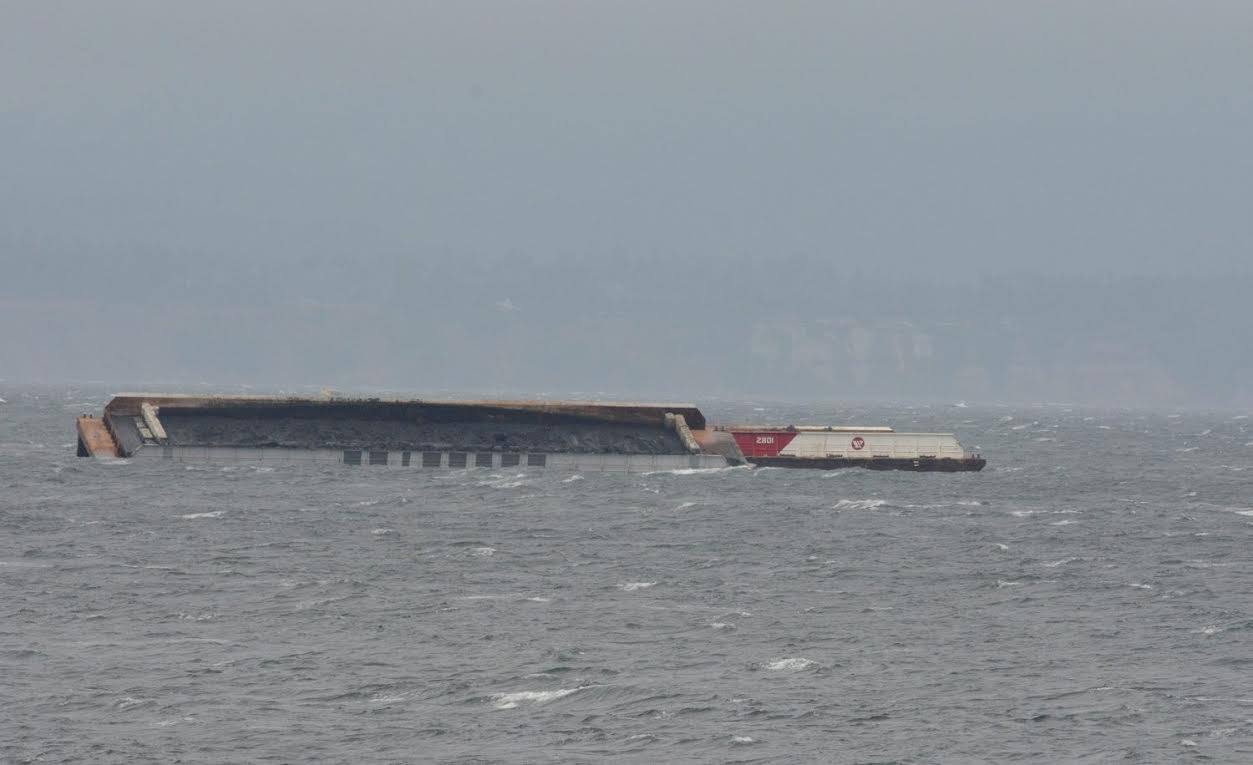 Barge seen listing off Lime Kiln Point was Canadian