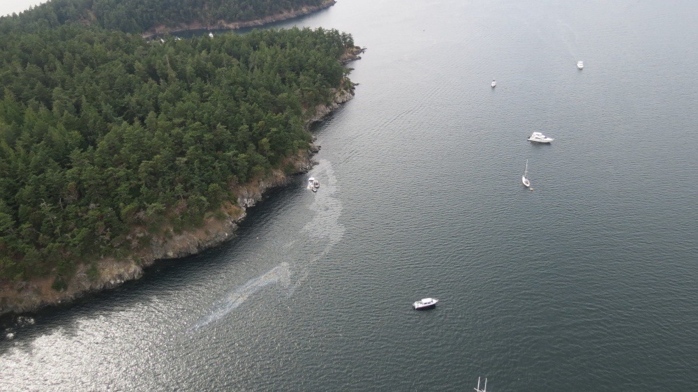 Vessel accident off Jones Island causes spill