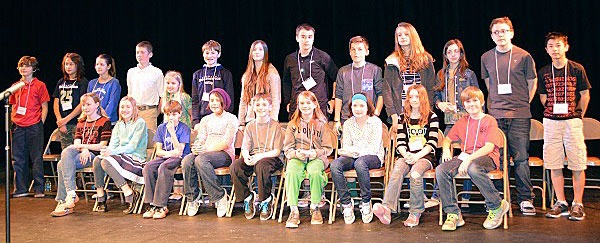 The Rotary Club's 2015 Spelling Bee participants