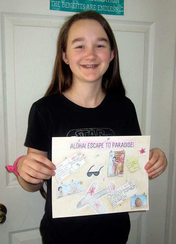 Emily Fitts was the 2015 winner of Island Rec's Childrens Festival poster contest