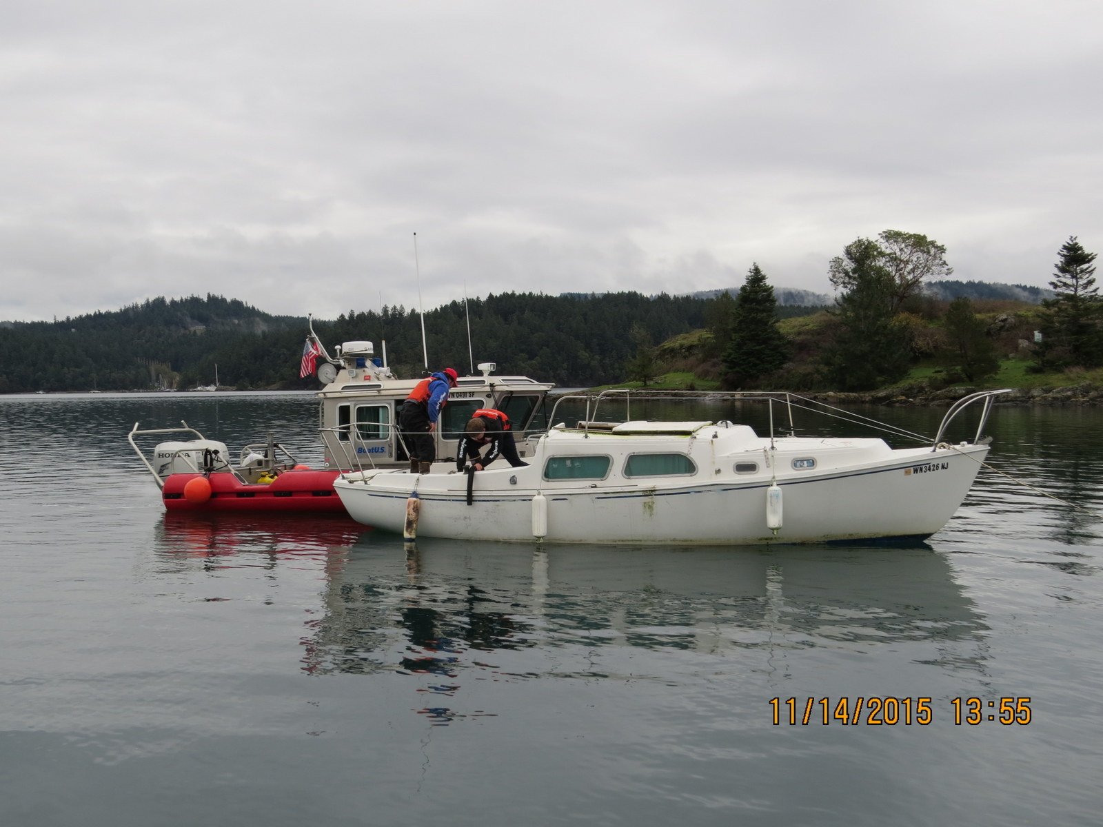 Photo Submitted by Marc FlorenzaA sailboat that Derelict Vessel Prevention Program helped owner remove from the water.