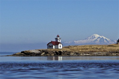 Patos Island lighthouse.