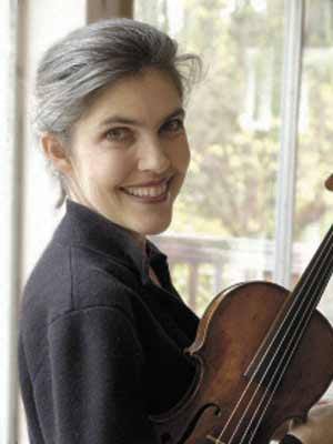 Violinist Ingrid Matthews of the Seattle Baroque Orchestra.